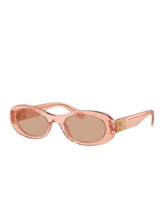 Oval Translucent Sunglasses