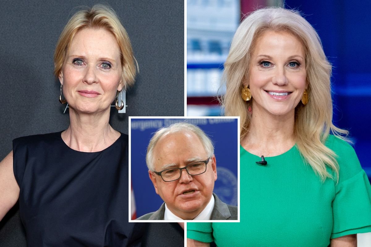 Cynthia Nixon, Kellyanne Conway and Tim Walz