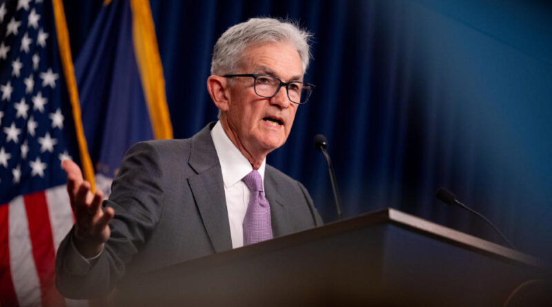 WASHINGTON, DC - JULY 31: Federal Reserve Chairman Jerome Powell speaks at a news conference after a meeting of the Federal Open Market Committee William McChesney Martin Jr.  Federal Reserve Board Building on July 31, 2024 in Washington, DC.  Powell spoke to members of the media after the Federal Reserve held short-term rates where they have broad expectations that the rate will drop in September.  (Photo by Andrew Harnik/Getty Images)